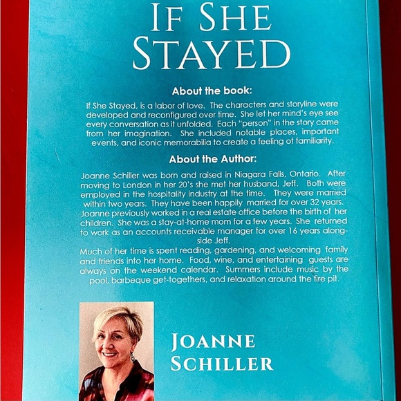 'If She Stayed' Beautiful Novel by Joanne Schiller - NEW - Picture 2 of 4
